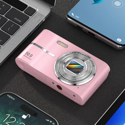 4K Digital Camera, 50MP, 16X, Student Camera, Outdoor Use