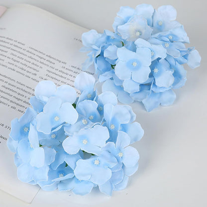 100 Pcs Silk Hydrangea Artificial Flowers | Fake Hydrangea Bouquet with Stems | Wedding DIY Floral Decor Supplies