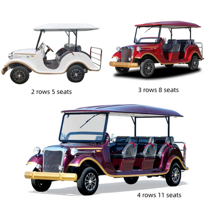 1-Row 2-Seater Sightseeing Car (Customizable) | Scenic Area Tourism Electric Sightseeing Car | 11-Seater / 14-Seater Sightseeing Car | House-Viewing Reception Car