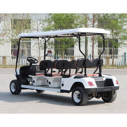 6-Seater Golf Cart | Four-Wheel Electric Sightseeing Car | Electric Golf Cart | Scenic Area Sightseeing Car | Foreign Trade Sightseeing Car