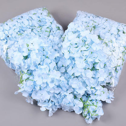 100 Pcs Silk Hydrangea Artificial Flowers | Fake Hydrangea Bouquet with Stems | Wedding DIY Floral Decor Supplies