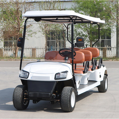 6-Seater Golf Cart | Four-Wheel Electric Sightseeing Car | Electric Golf Cart | Scenic Area Sightseeing Car | Foreign Trade Sightseeing Car