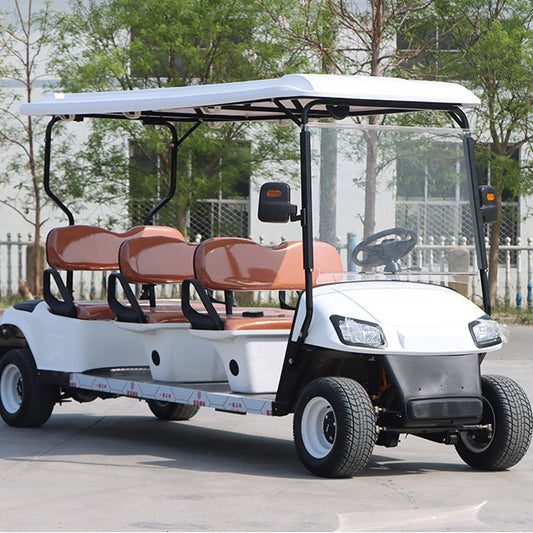 Golf carts, hotel shuttles, RV viewing vehicles, and golf carts