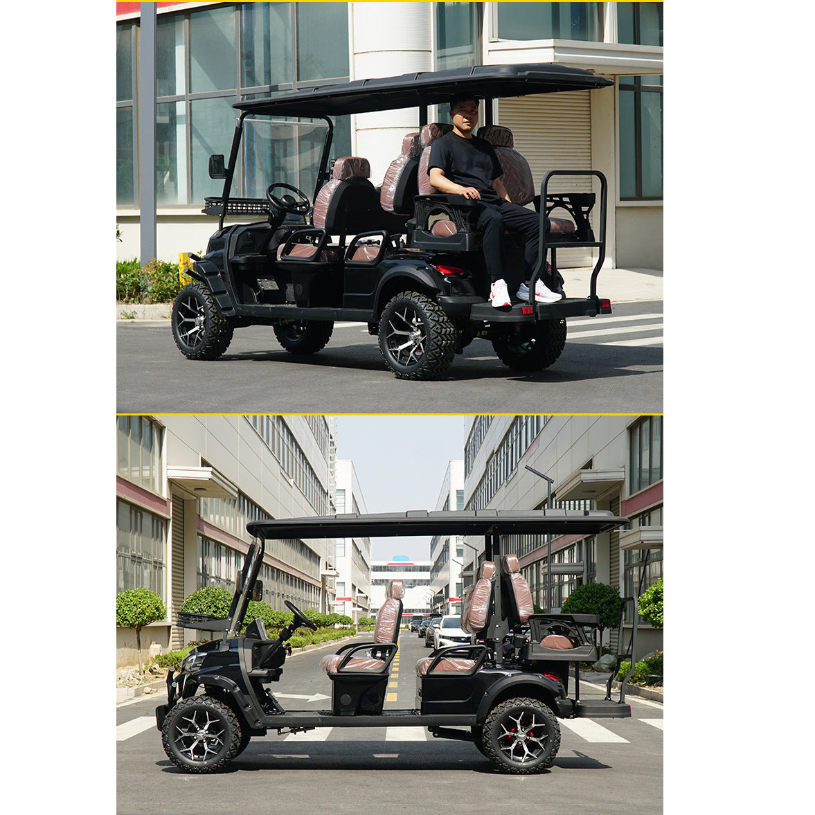Golf carts, hotel and airport pickups, scenic area tours, and sightseeing vehicles