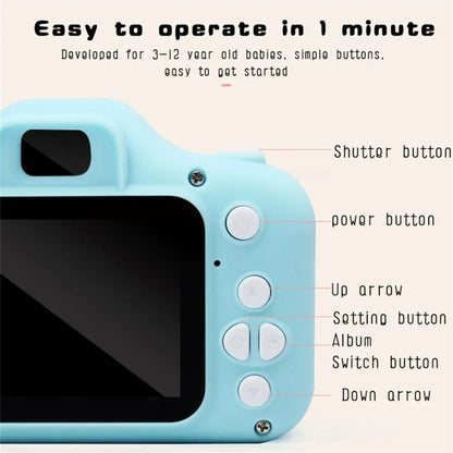 Children's Camera Waterproof 1080P HD Cartoon Cute Outdoor Photography Toy