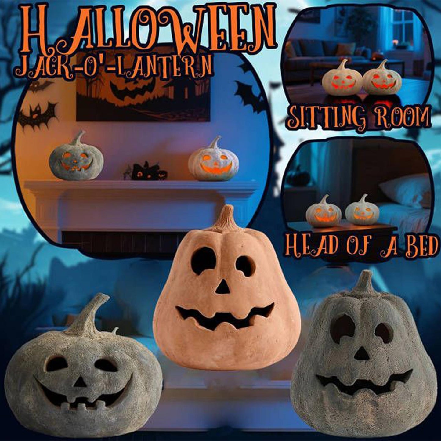 Halloween Pumpkin Lantern Light Up Pumpkin Decorations Halloween Decorations Home Props Party Supplies for Home Porch