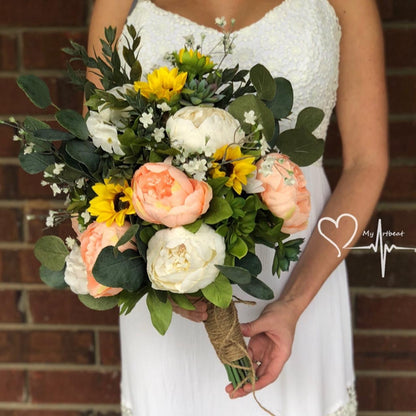 1Bunch European Artificial Peony Silk Flowers | Wedding Party Home Decor | Bouquet Wreath DIY Scrapbooking Supplies