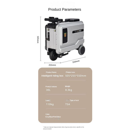 Foreign Trade 20 Inch | Smart Electric Riding Box | Trolley Case | Multifunctional Electric Luggage | Pull Gift | Electric Boarding Bag