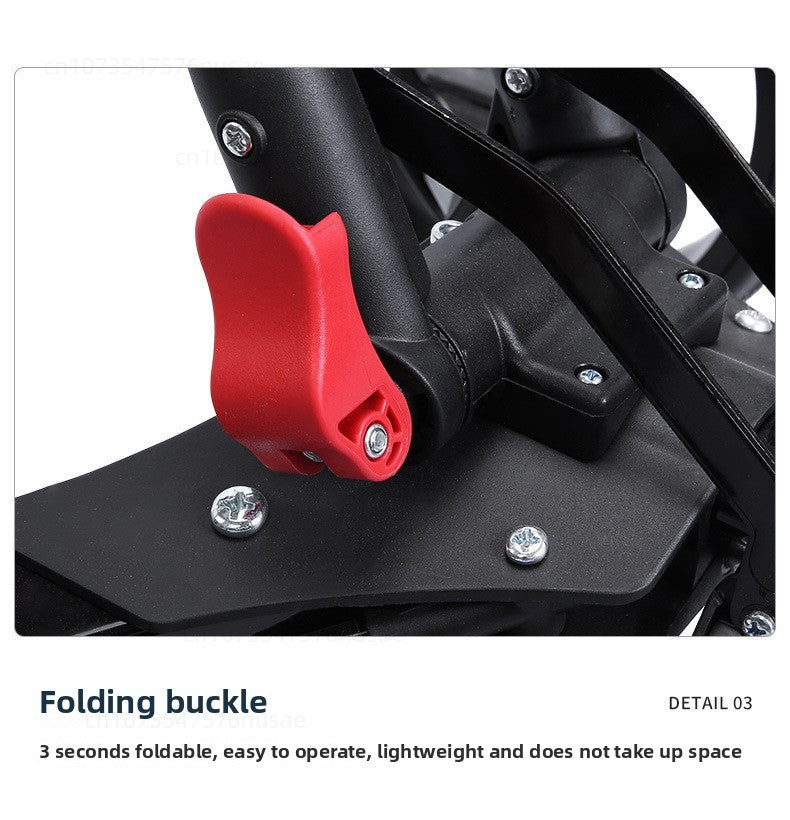 PGM Aluminium Alloy Trolley with Umbrella Holder Bottle Cage Fixing Rope Manual Brake Foldable Golf Bag Cart Four Wheels QC005