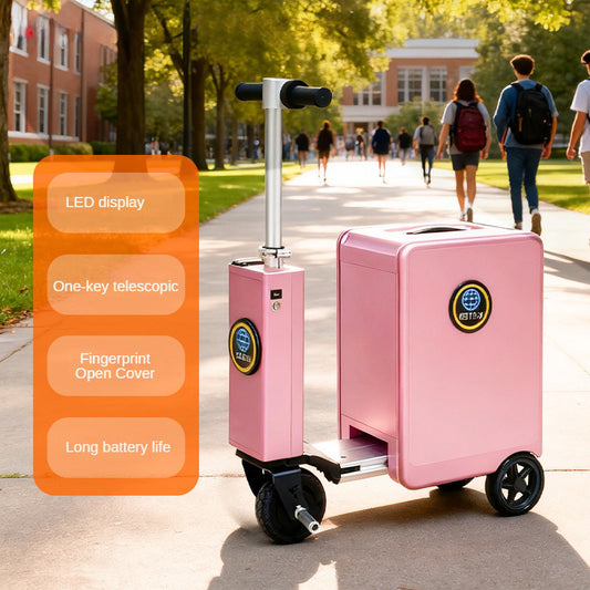 Electric luggage box for children to ride on and passengers to sit on, free check-in 20-inch carry-on luggage