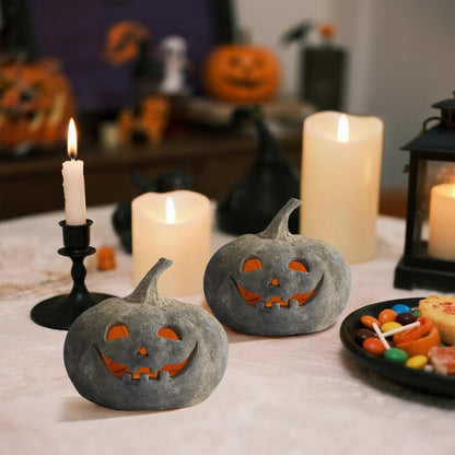 Halloween Pumpkin Lantern | Light-Up Pumpkin Decorations | Halloween Home/Porch Party Props