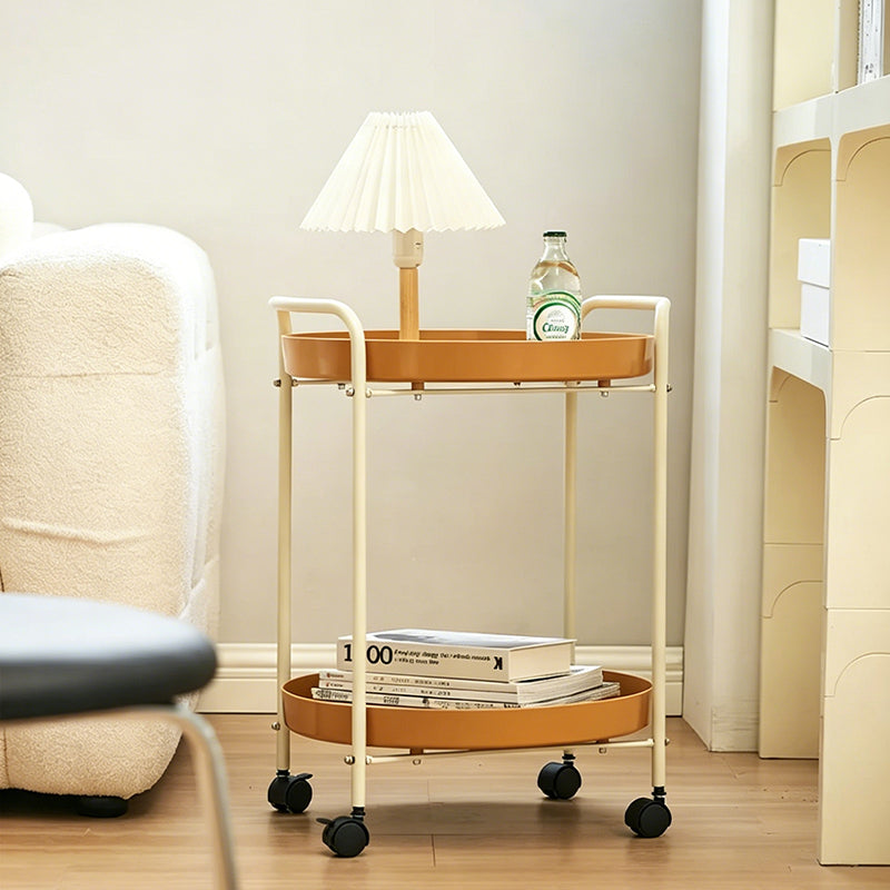 Couch side few household living room cream wind trolley simple coffee table design storage rack