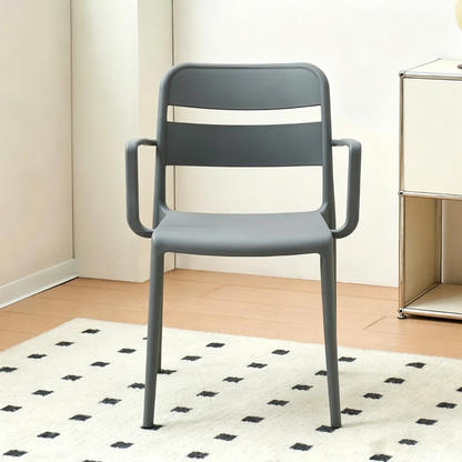 Thickened plastic chair Household backrest stool Stackable dining Outdoor courtyard Garden Cafe Restaurant