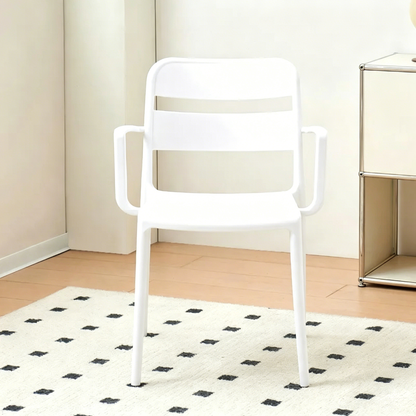 Thickened plastic chair Household backrest stool Stackable dining Outdoor courtyard Garden Cafe Restaurant