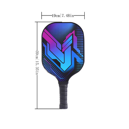 Pickleball Paddle Set with Honeycomb Glass Fiber Core | 4 Balls + Portable Carry Bag (Indoor & Outdoor Gift Kit)