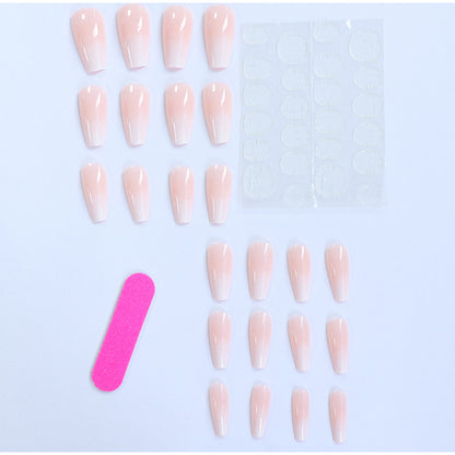 24 nail art works, pure handmade nail piercing, natural nail art, push-on nail art