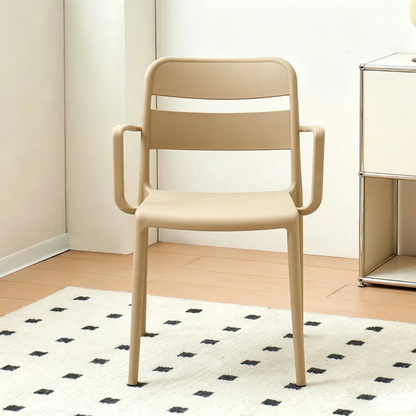 Thickened plastic chair Household backrest stool Stackable dining Outdoor courtyard Garden Cafe Restaurant