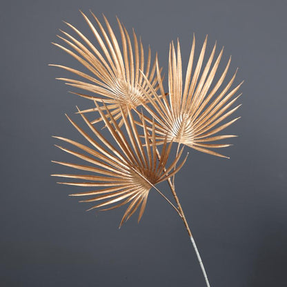 Gold Rose & Foliage Branch Arrangement | New Year Decoration Series | Turtle Back Eucalyptus & Ginkgo Leaf Fake Flower