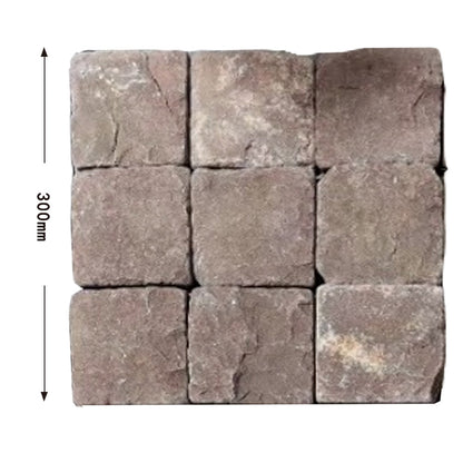 Natural stone small square bricks for outdoor courtyards and terraces, non-slip and wear-resistant floor tiles