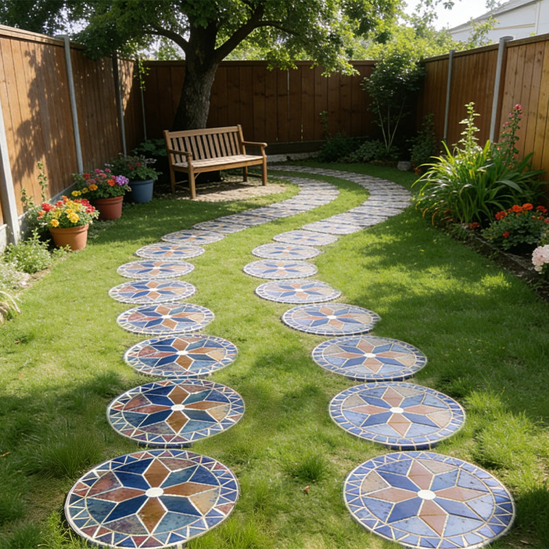 Handcrafted Natural Stone Stepping Stone for Outdoor Landscaping