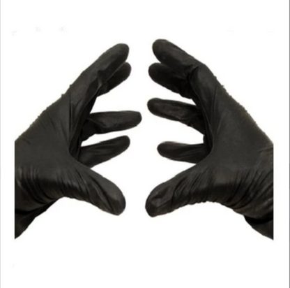 Disposable Food Grade Cooking Gloves Food Safe Glove Black Nitrile/Vinyl Blend Exam Grade Special Glove