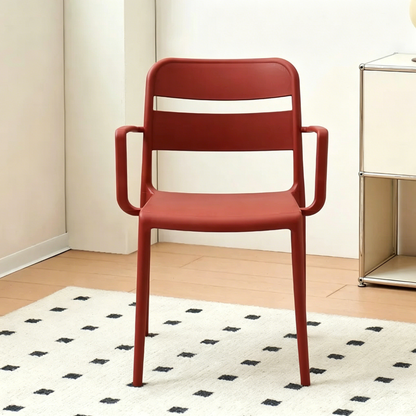 Thickened plastic chair Household backrest stool Stackable dining Outdoor courtyard Garden Cafe Restaurant