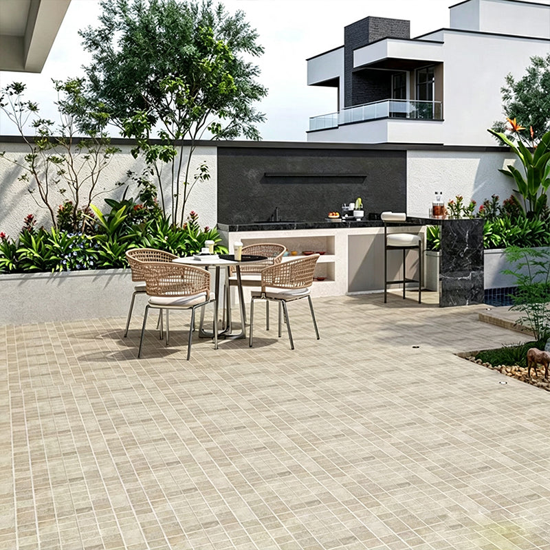 Natural stone small square bricks for outdoor courtyards and terraces, non-slip and wear-resistant floor tiles