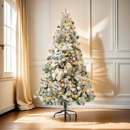 The new flocking simulation Christmas tree package has a realistic appearance Living room home holiday decoration