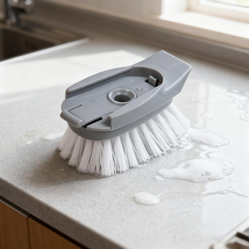 New Brush Pot Long Handle Cleaning Brush Kitchen Dishwashing Brush Dishwashing Sponge with Liquid Washing Brush