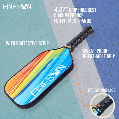 USAPA Compliant Fiberglass Pickleball Paddle Set | Enhanced Power + Carry Bag (Best Gift for Beginners)
