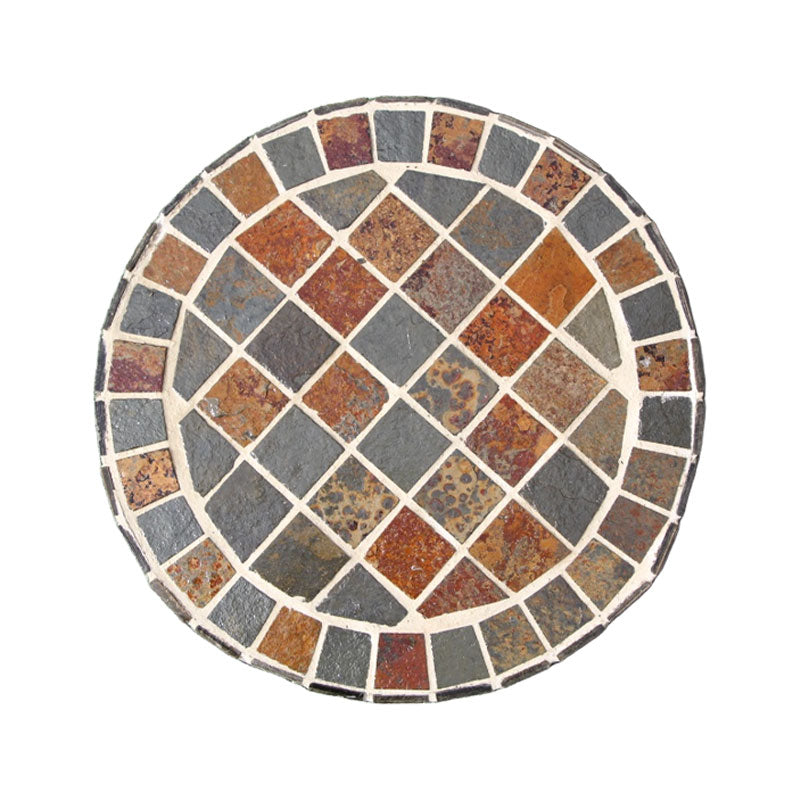 Hand-Cut Natural Stone Mosaic Stepping Stone for Yard & Patio