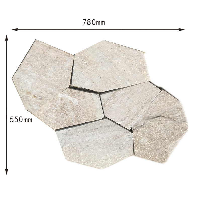 Ice-crack patterned irregular mesh cultural stone courtyard villa park paving tiles