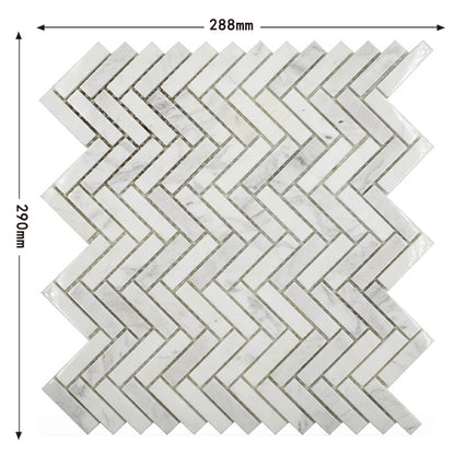 Herringbone natural mosaic stone background wall decoration stone