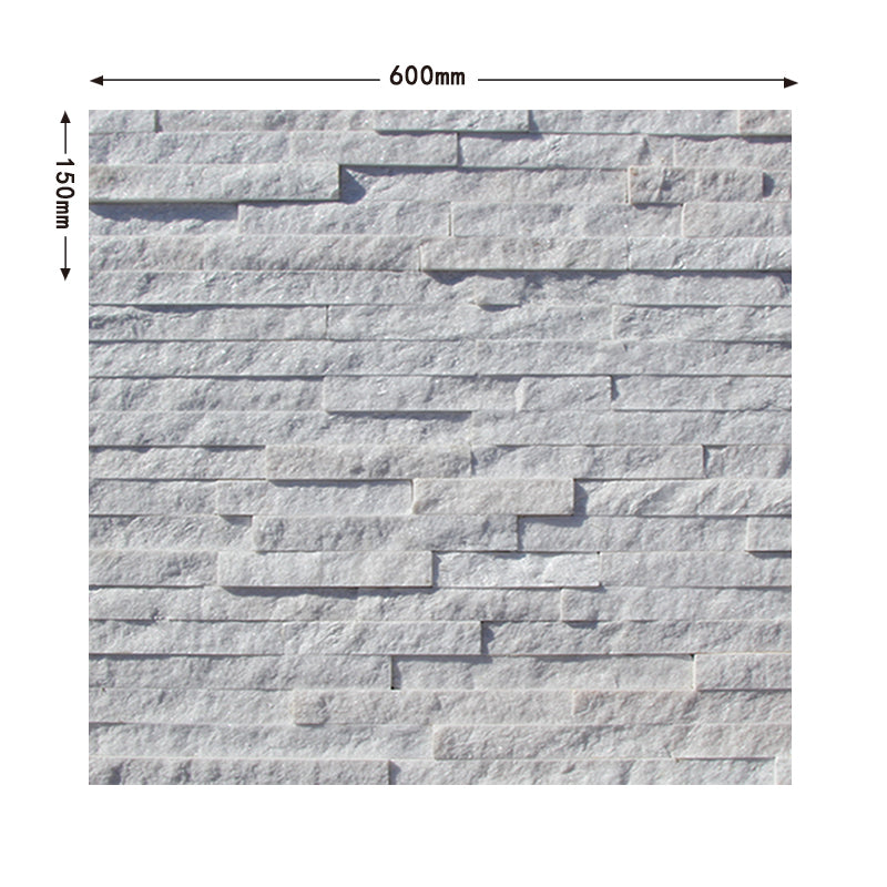 White natural cultured stone is suitable for courtyard terraces.