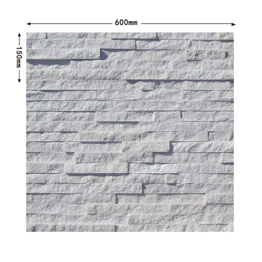 White natural cultured stone is suitable for courtyard terraces.