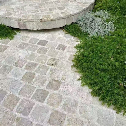 Natural stone small square bricks for outdoor courtyards and terraces, non-slip and wear-resistant floor tiles