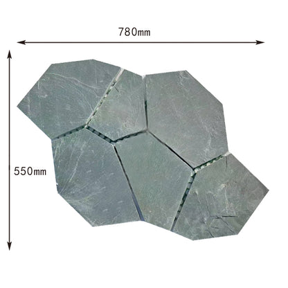 Ice-crack patterned irregular mesh cultural stone courtyard villa park paving tiles