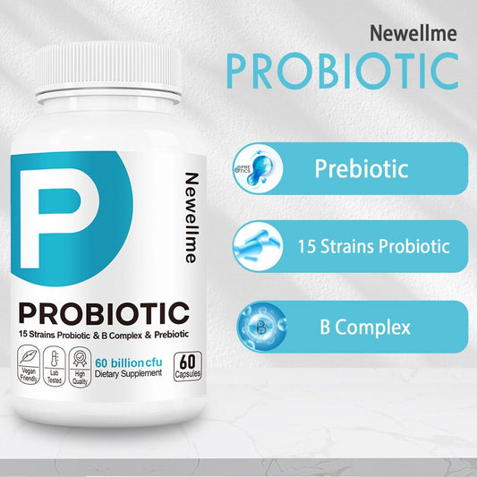 High-quality probiotics, carefully selected strains, promote absorption, support the digestive system and relieve constipation