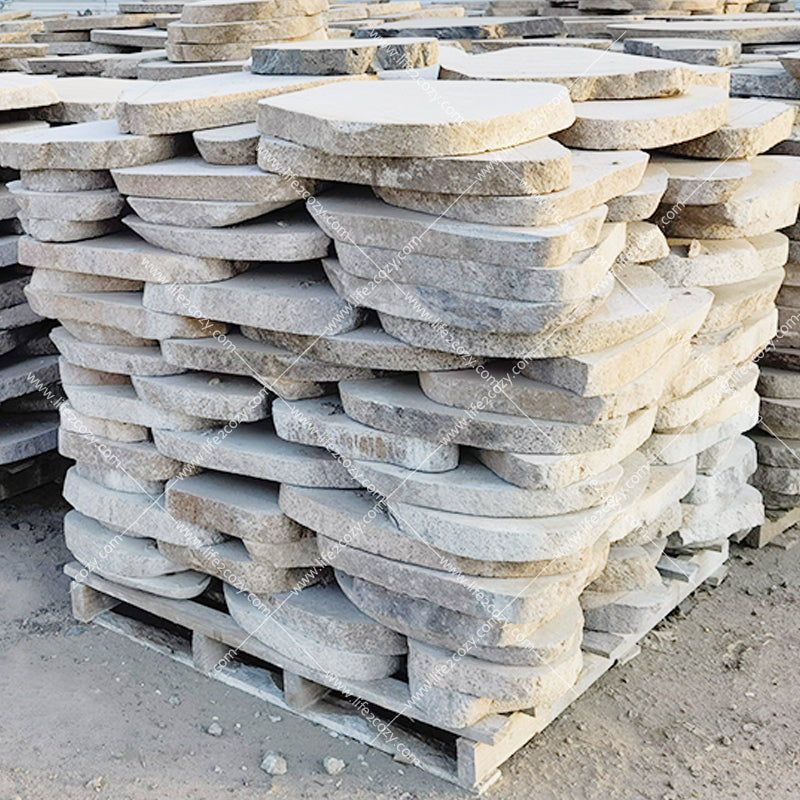 Sliced river pebbles, sliced ground stones, garden paths, fireplace wall decorations