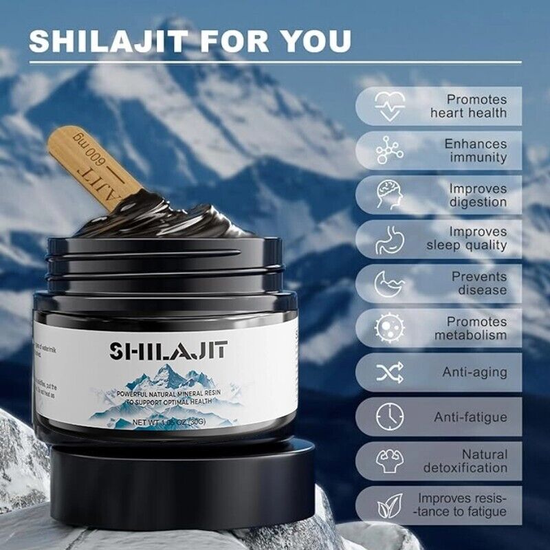 Natural organic shilajit extract mineral essence pure no added health care products