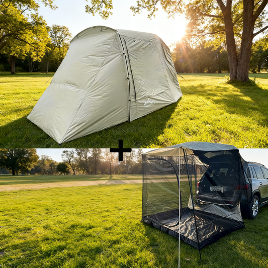 3-4 PERSON TENT Trunk Docking Tent | Portable Waterproof SUV Tail Tent | Dome Tent | Sunshade Tunnel Tent | Large Tent