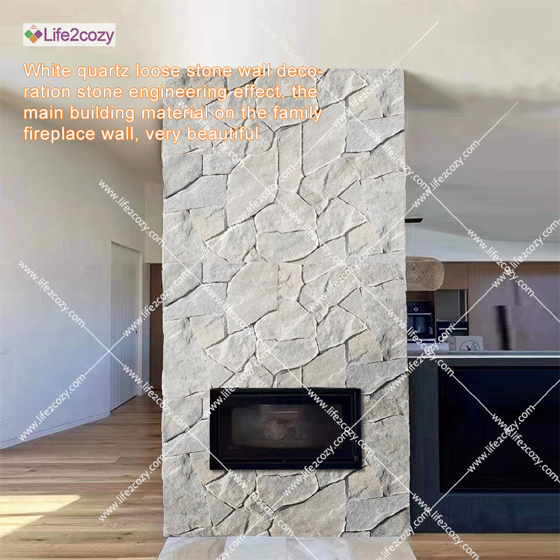 White quartz loose stone modules