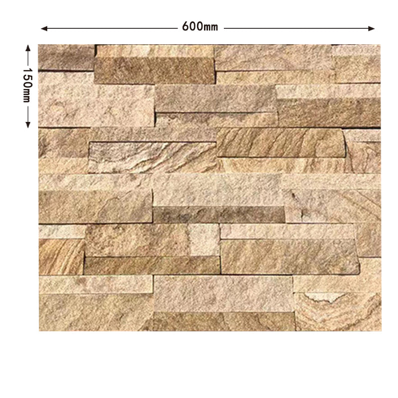 Yellow sandstone natural creative decorative cultural stone | Suitable for indoor and outdoor garden floors and walls.