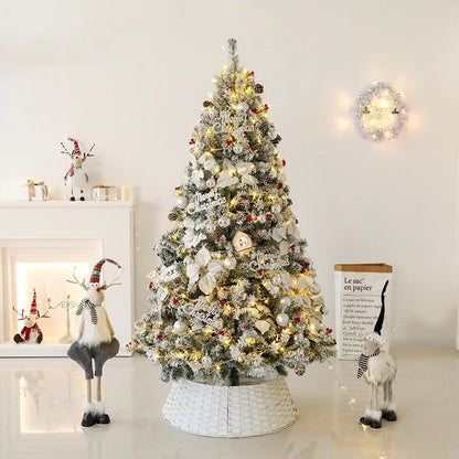 The new flocking simulation Christmas tree package has a realistic appearance Living room home holiday decoration