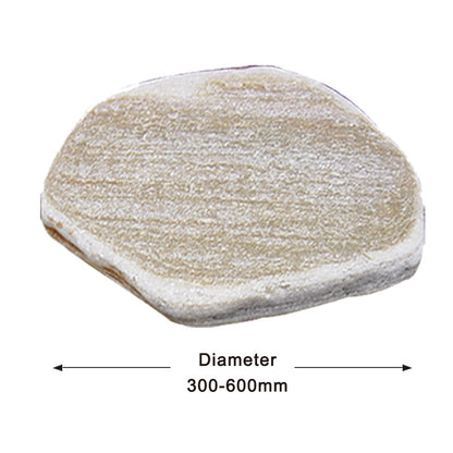 Hand-Cut Natural Stone Mosaic Stepping Stone for Yard & Patio