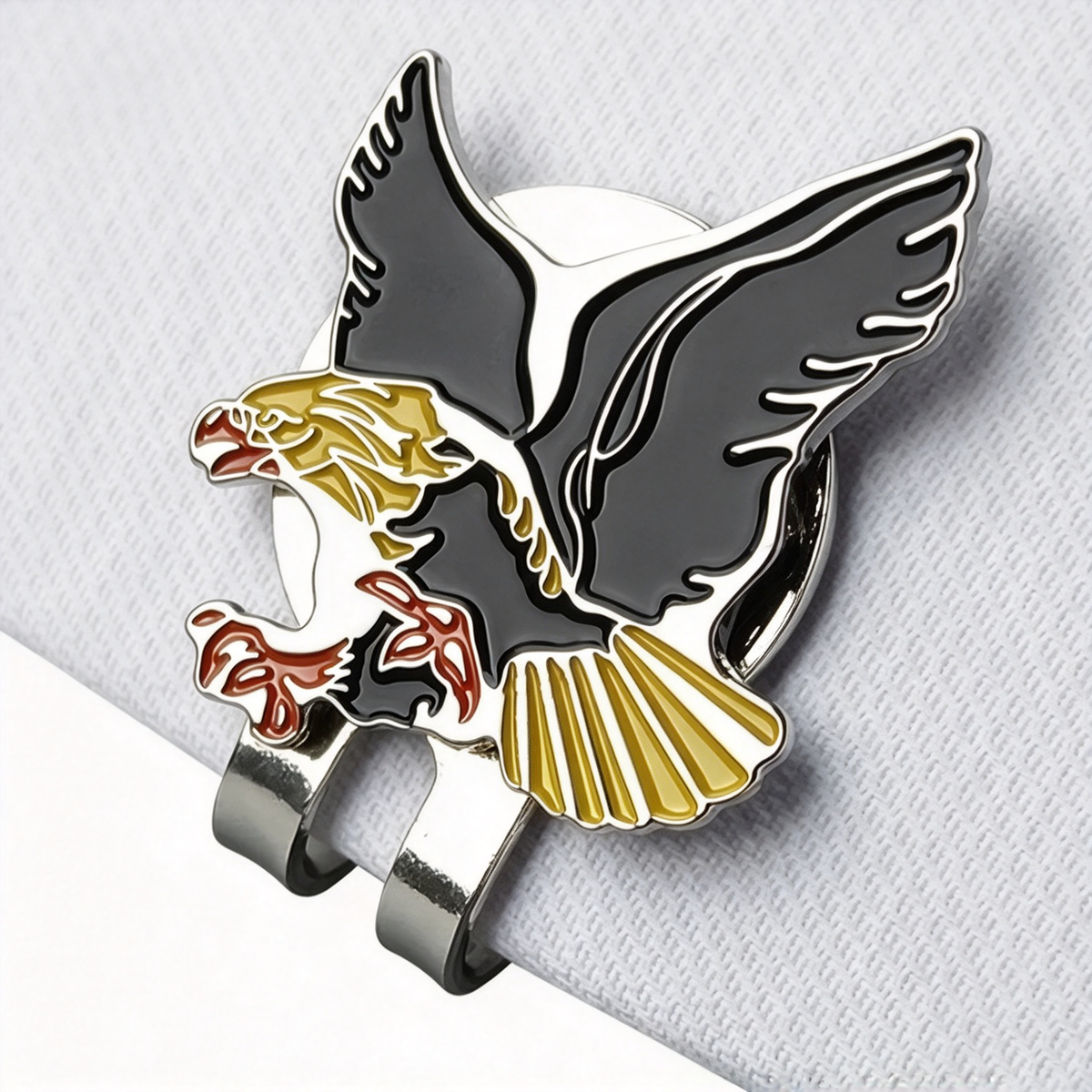 1pc Yellow Eagle Golf Hat Clip Cartoon Shape Magnetic Golf Ball Marker Golf Accessory Gift For Women Man and Golfers New