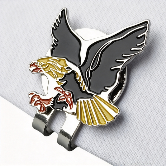 1pc Yellow Eagle Golf Hat Clip Cartoon Shape Magnetic Golf Ball Marker Golf Accessory Gift For Women Man and Golfers New
