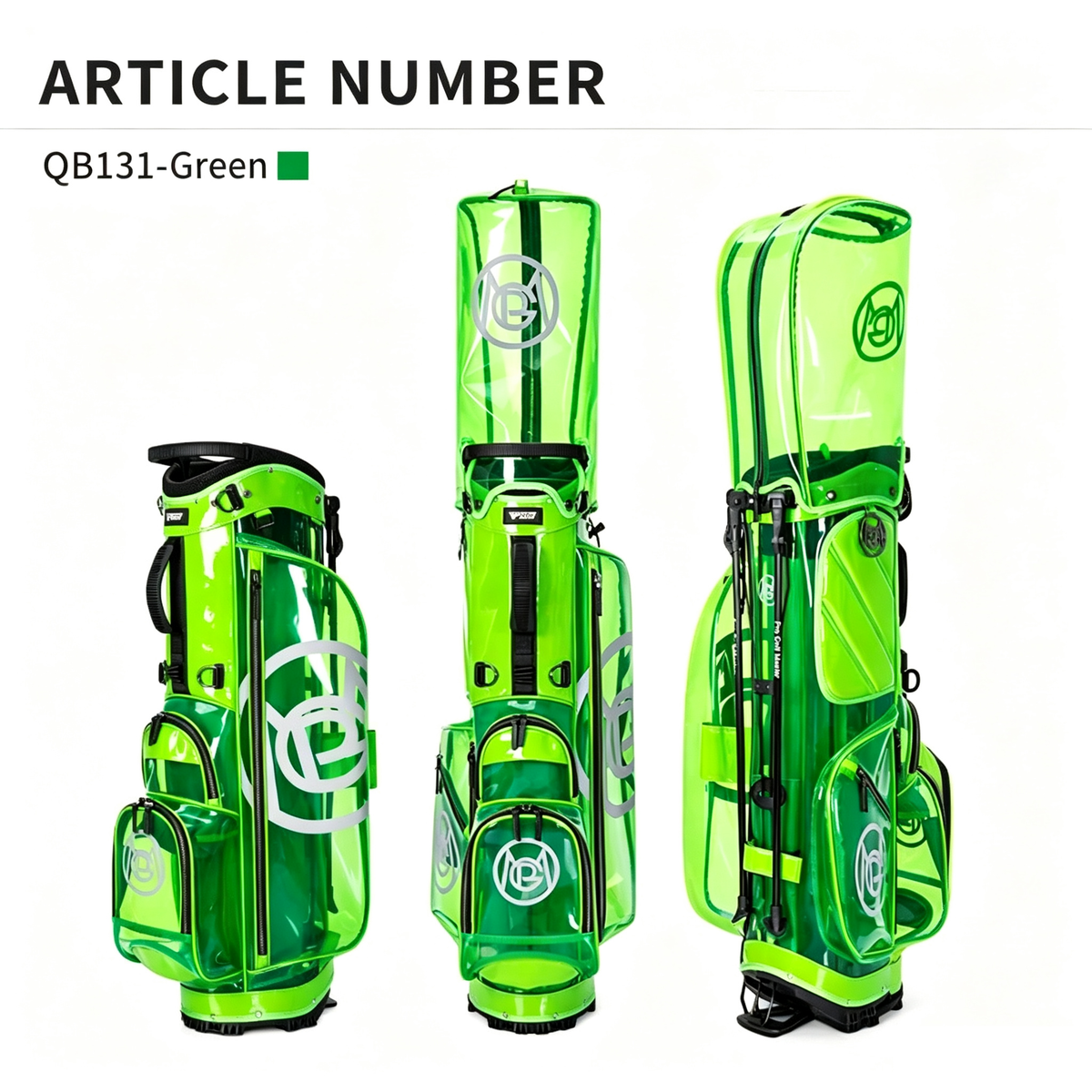 New Lightweight Golf Stand Bag (Unisex) – Korean-Style Transparent Design