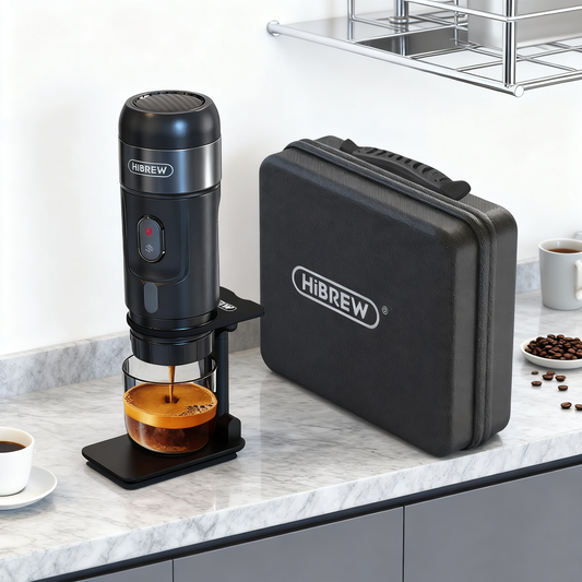 Portable Coffee Machine for Car & Home, DC12V Expresso Coffee Maker Fit Capsule Coffee Powder