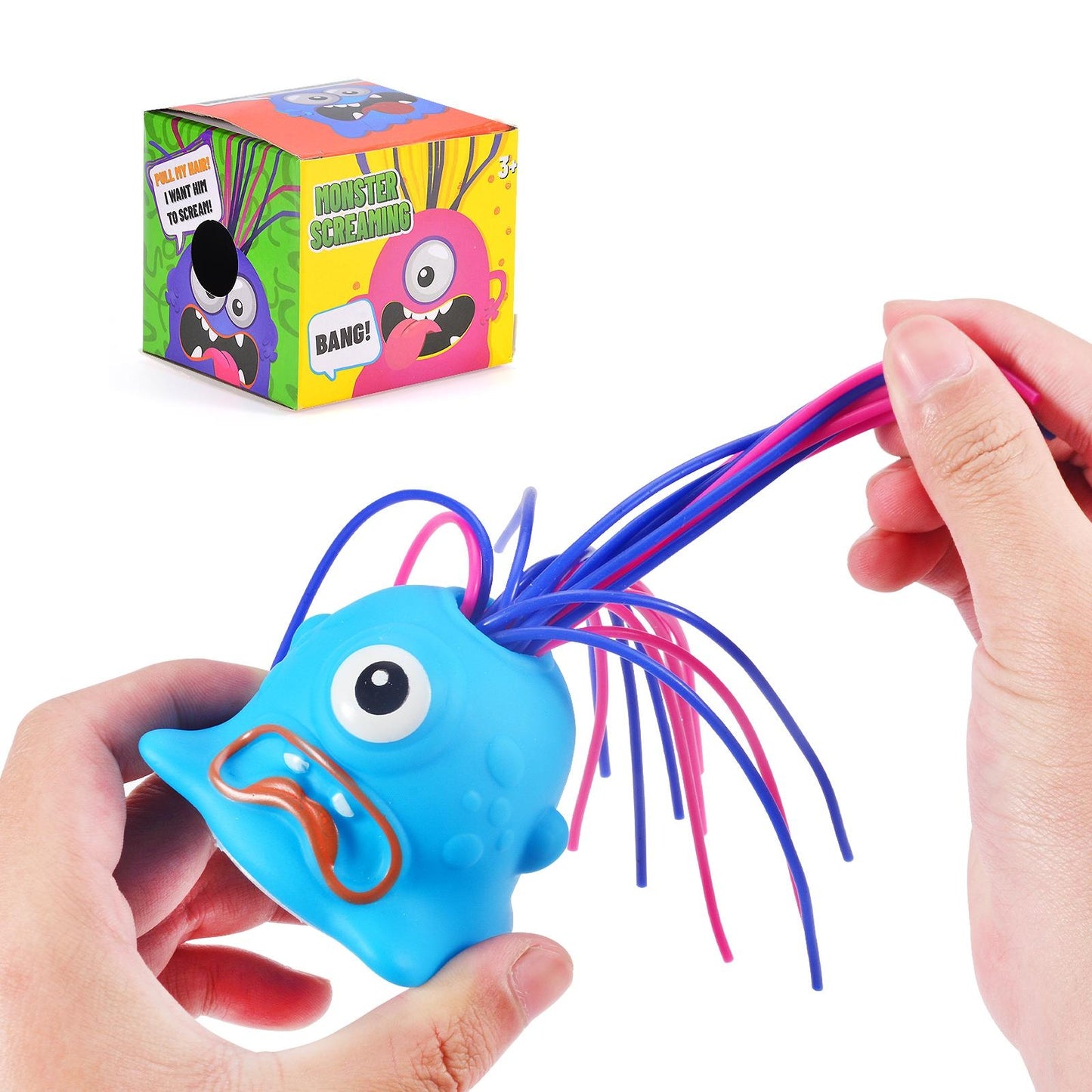 New Novelty Funny Hair Pulling Will Be Screaming Little Monster Kids Decompress Toys Christmas Creative Fun Educational Toys